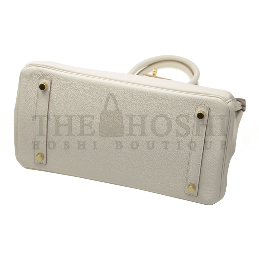 H**me5 BIRKIN 40 TOGO LEATHER MILKSHAKE WHITE GOLD BUCKLE H028352CK7V (40*30*21cm) Master Quality